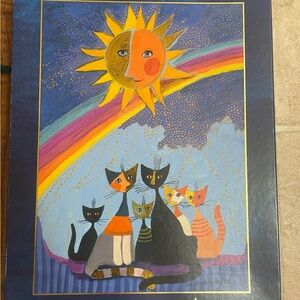 Colorful Cat Art Puzzle 1,000